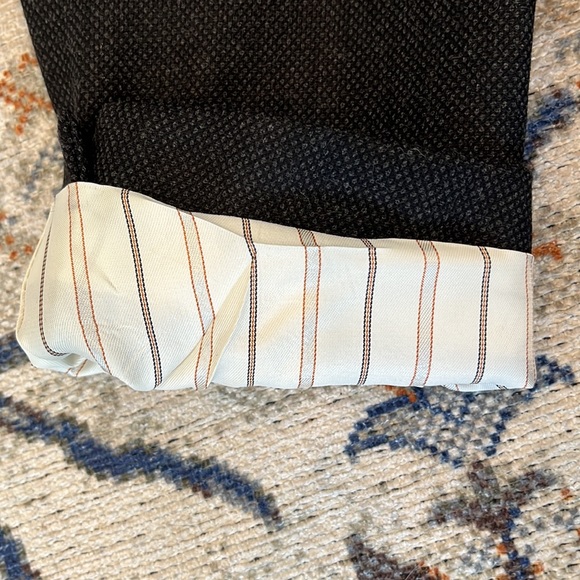 NWT Christopher Hayes Merino Wool Blazer 40 Long Lined inside Black - Picture 9 of 15